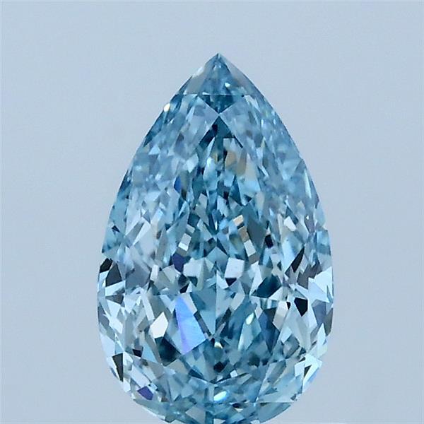 1.04ct Pear FANCY VIVID BLUE VS1 Lab Created Diamond