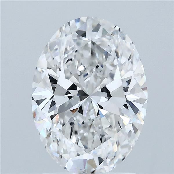 2.06ct Oval E VVS2 Lab Created Diamond