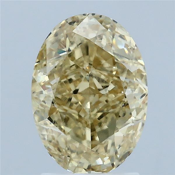 2.54ct Oval FANCY YELLOW VVS2 Lab Created Diamond
