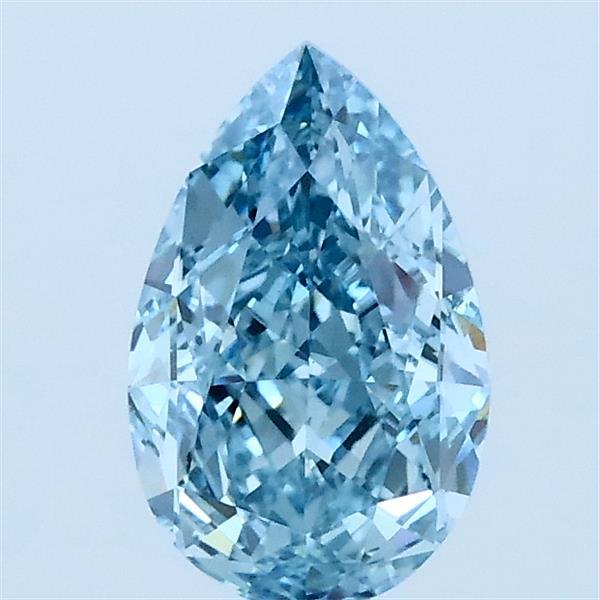 1.03ct Pear FANCY INTENSE BLUE VVS2 Lab Created Diamond