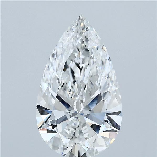 3ct Pear F VS1 Lab Created Diamond