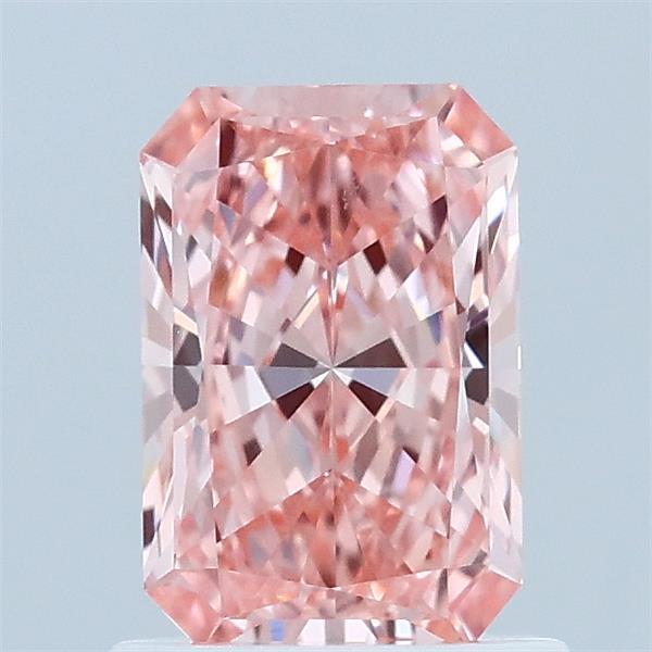 1ct Radiant FANCY VIVID PINK VVS1 Lab Created Diamond