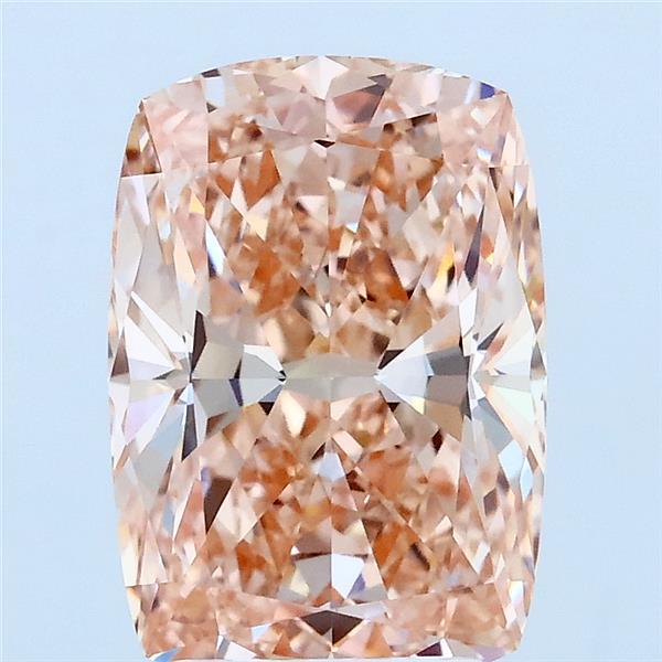3ct Cushion FANCY INTENSE BROWNISH ORANGE VVS2 Lab Created Diamond