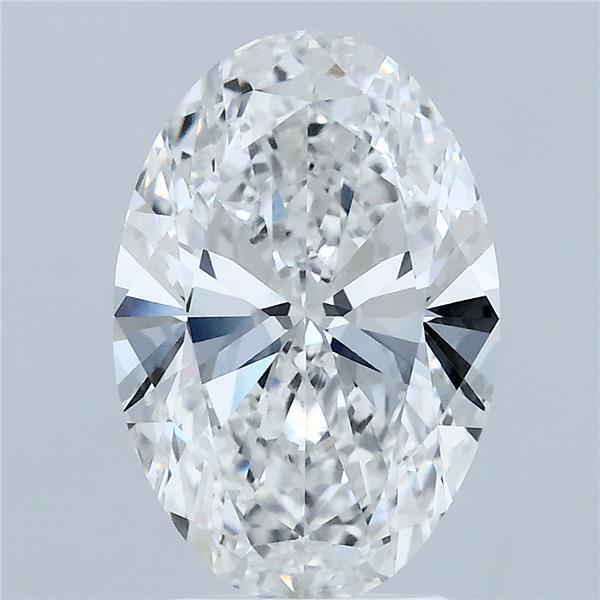 3ct Oval E VVS1 Lab Created Diamond