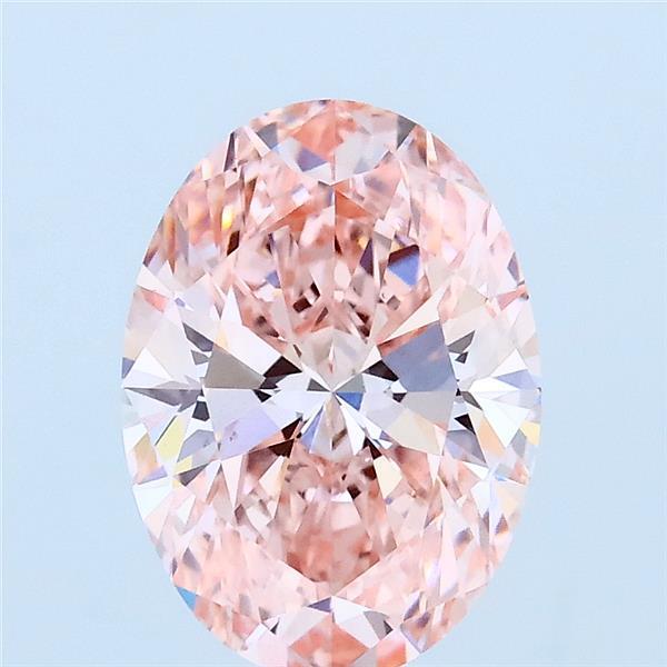 2.01ct Oval FANCY VIVID PINK VS1 Lab Created Diamond