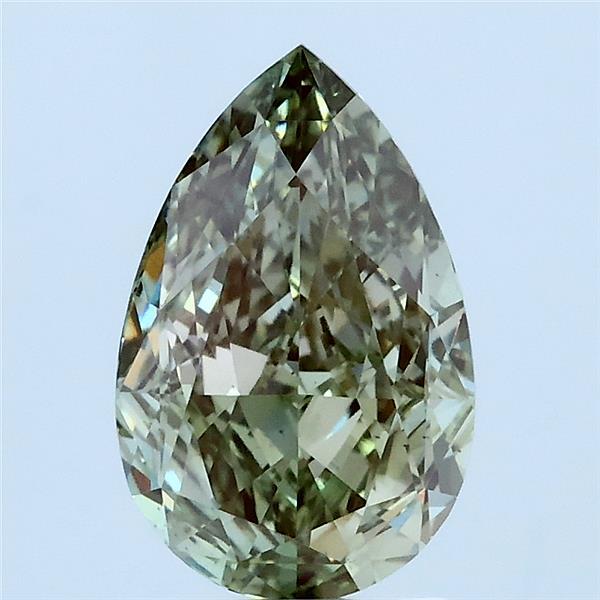 2ct Pear FANCY INTENSE GREEN VS1 Lab Created Diamond