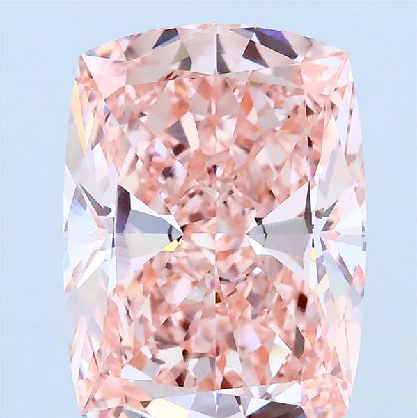 3.88ct Cushion FANCY VIVID PINK VVS2 Lab Created Diamond