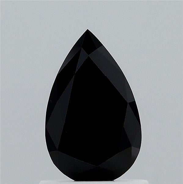 0.79ct Pear FANCY BLACK  Lab Created Diamond