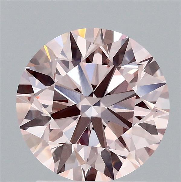 2.02ct Round FANCY INTENSE PINK VS1 Lab Created Diamond