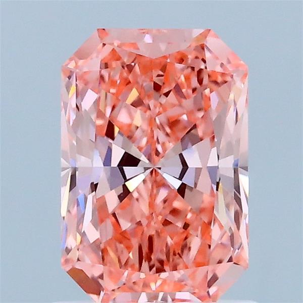 1.15ct Radiant FANCY VIVID PINK VVS2 Lab Created Diamond