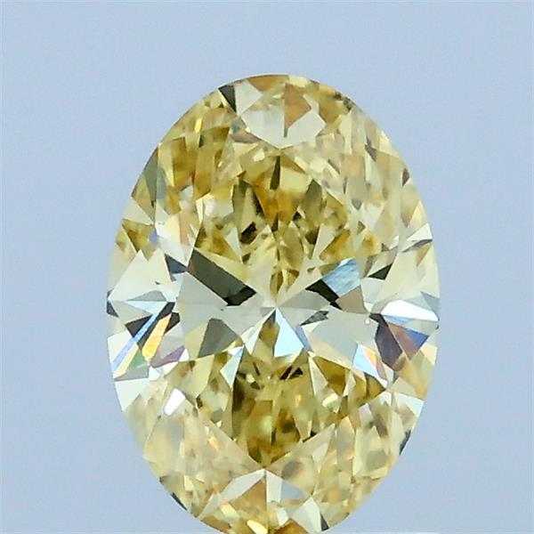 0.84ct Oval FANCY YELLOW VS1 Lab Created Diamond