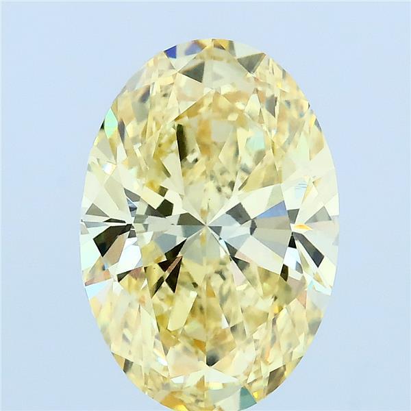 3.02ct Oval FANCY INTENSE YELLOW VVS2 Lab Created Diamond