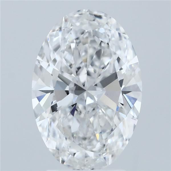 3.06ct Oval E VVS2 Lab Created Diamond