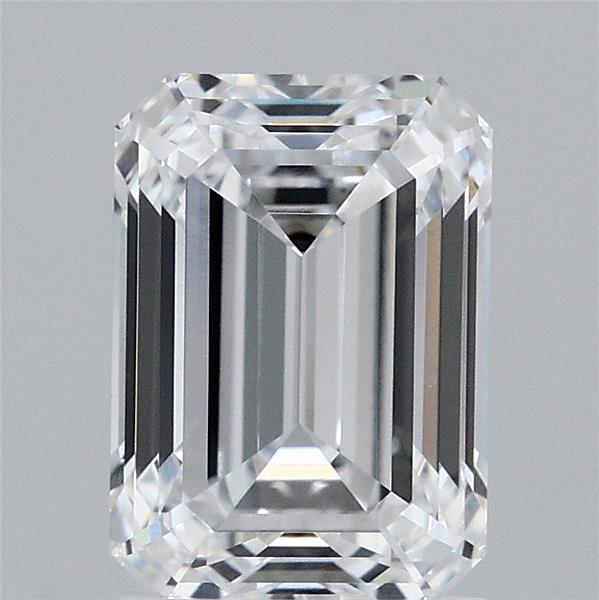 2.1ct Emerald D VVS1 Lab Created Diamond