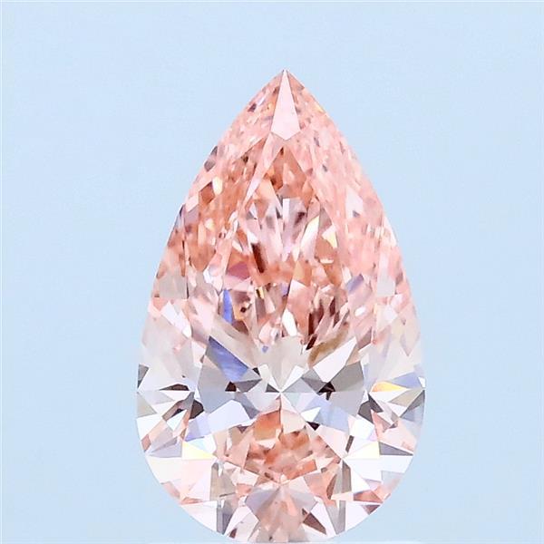 1.01ct Pear FANCY VIVID PINK VS1 Lab Created Diamond