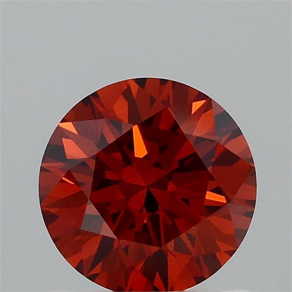 0.96ct Round FANCY DEEP ORANGE VS1 Lab Created Diamond