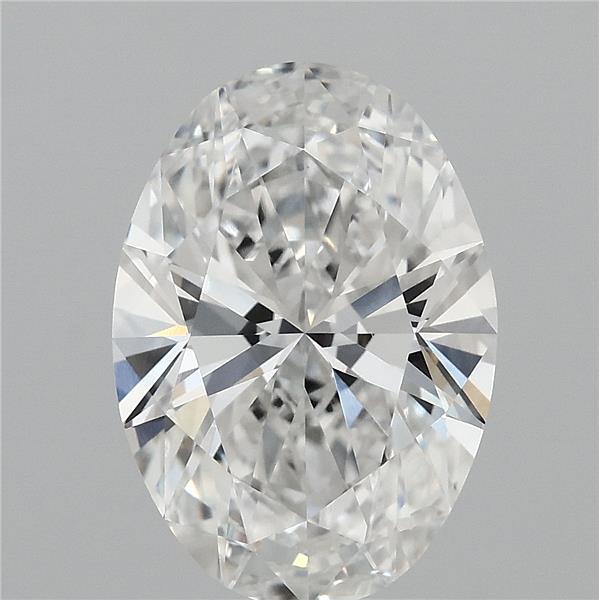3.58ct Oval F VVS2 Lab Created Diamond