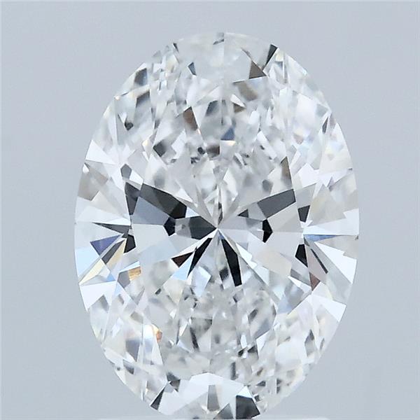 1.86ct Oval D VVS2 Lab Created Diamond