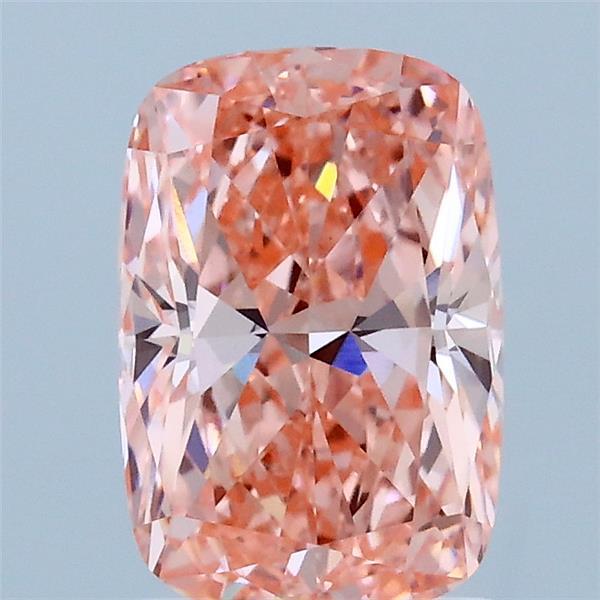 1.65ct Cushion FANCY VIVID PINK VVS2 Lab Created Diamond