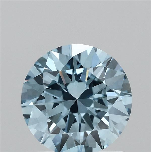 1.07ct Round FANCY VIVID BLUE VVS2 Lab Created Diamond