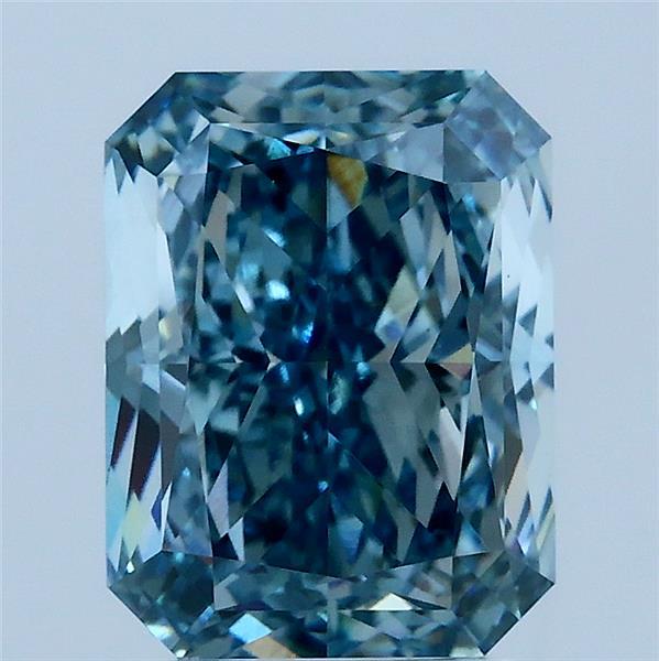 3.02ct Radiant FANCY VIVID BLUE VS1 Lab Created Diamond
