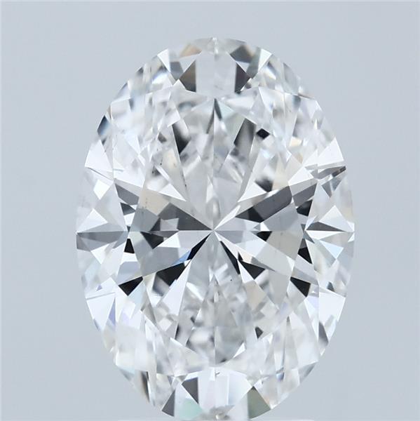 3.02ct Oval D VS2 Lab Created Diamond