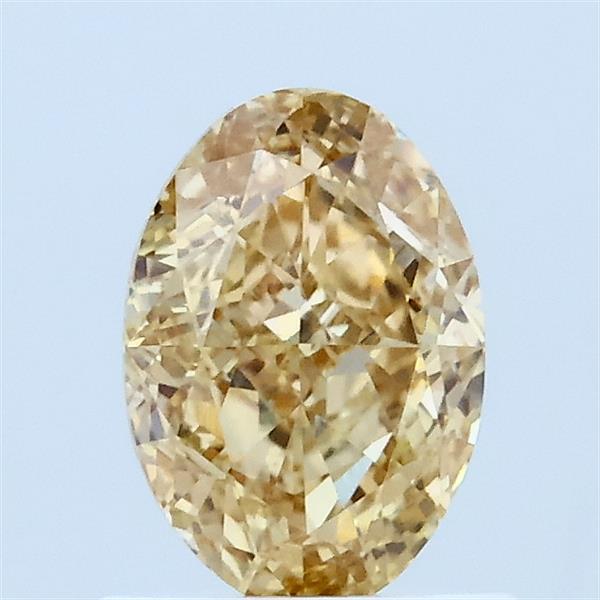 1.05ct Oval FANCY YELLOW VS1 Lab Created Diamond