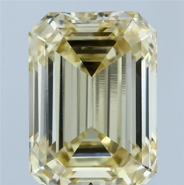 4.09ct Emerald FANCY YELLOW VVS2 Lab Created Diamond