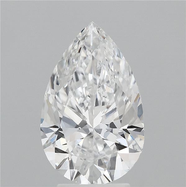 3.76ct Pear E VVS2 Lab Created Diamond