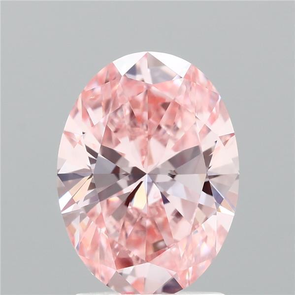 2ct Oval FANCY VIVID PINK VS2 Lab Created Diamond