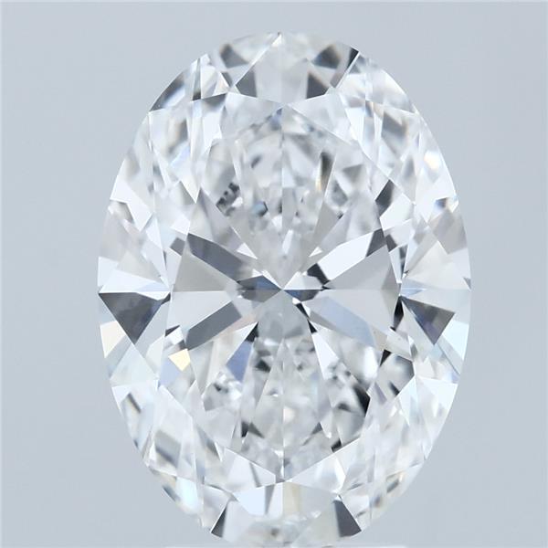 4.01ct Oval D VVS2 Lab Created Diamond