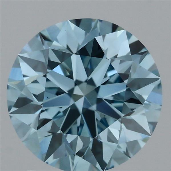 1.99ct Round FANCY VIVID BLUE VS1 Lab Created Diamond