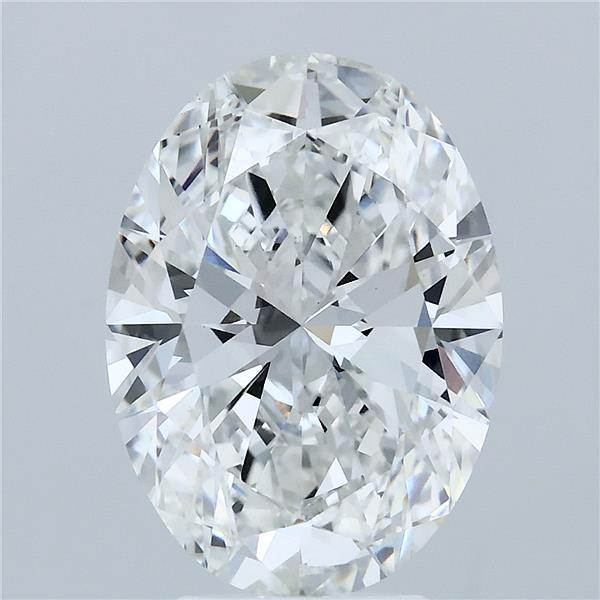 4.5ct Oval F VVS2 Lab Created Diamond