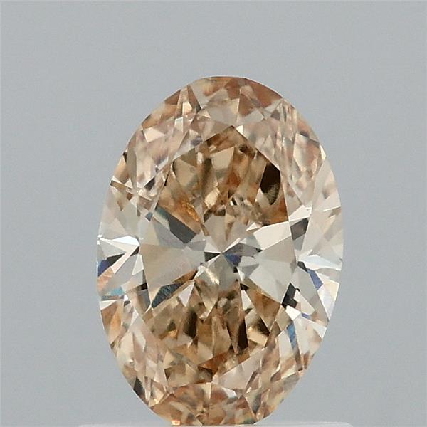 0.84ct Oval FANCY INTENSE YELLOW VVS2 Lab Created Diamond