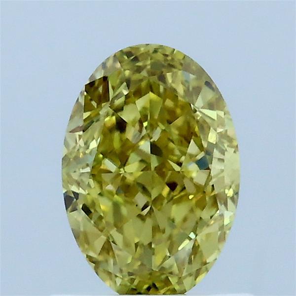 1.04ct Oval FANCY INTENSE YELLOW VS1 Lab Created Diamond