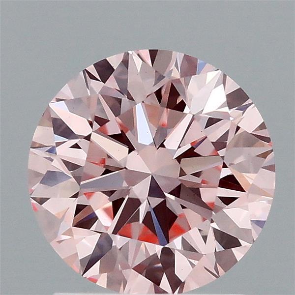 1.69ct Round FANCY INTENSE PINK VS1 Lab Created Diamond