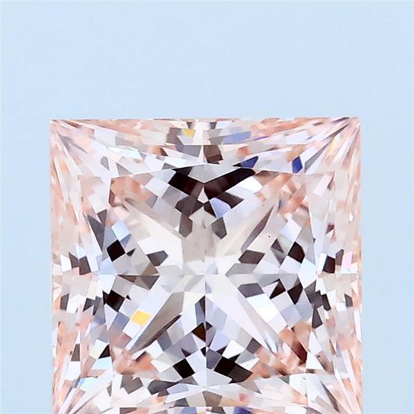 2.09ct Princess FANCY INTENSE PINK VS1 Lab Created Diamond