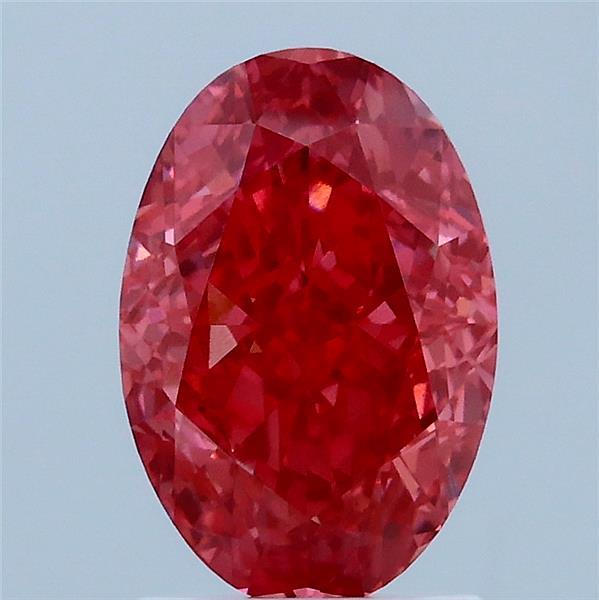 2.1ct Oval FANCY VIVID PINK VVS2 Lab Created Diamond