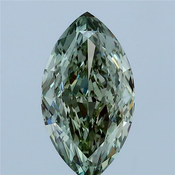 2.09ct Marquise FANCY VIVID GREEN VS1 Lab Created Diamond