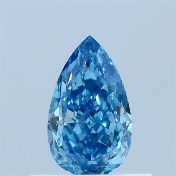 0.52ct Pear FANCY VIVID BLUE VVS2 Lab Created Diamond