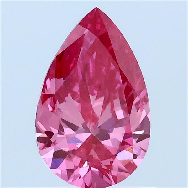 0.85ct Pear FANCY VIVID PINK VVS2 Lab Created Diamond