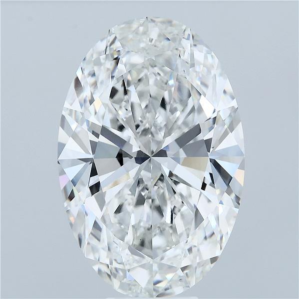 10.56ct Oval F VVS2 Lab Created Diamond