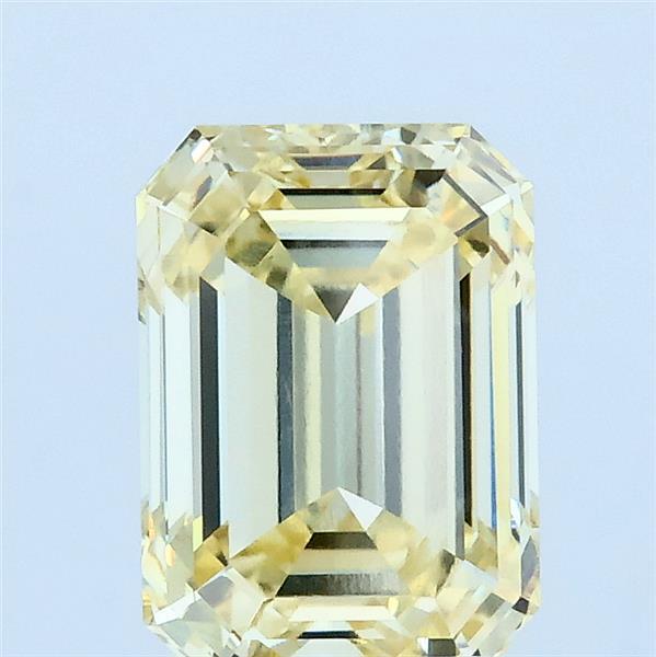 2.07ct Emerald FANCY LIGHT YELLOW VVS2 Lab Created Diamond