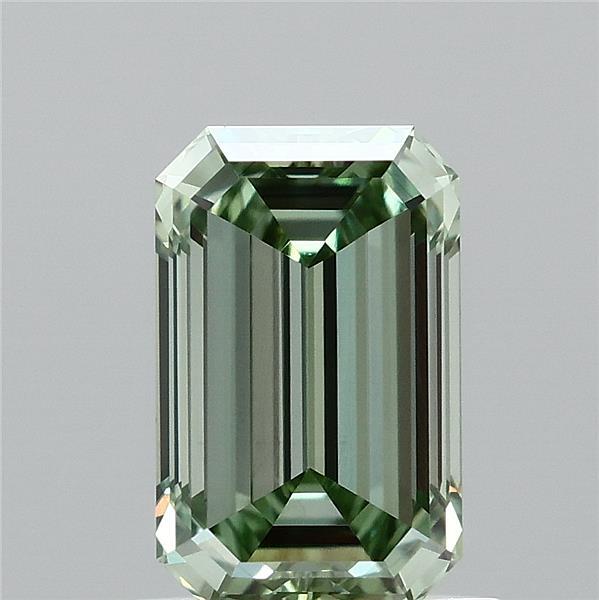 1ct Emerald FANCY VIVID GREEN VVS2 Lab Created Diamond