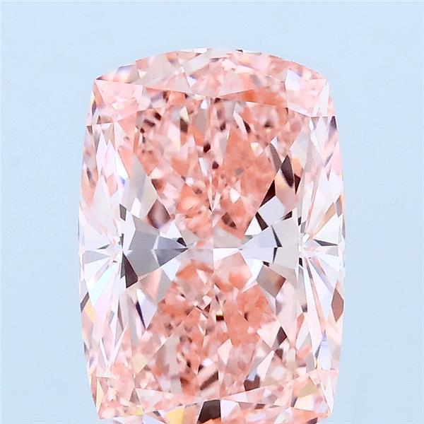 2.94ct Cushion FANCY VIVID PINK VVS2 Lab Created Diamond
