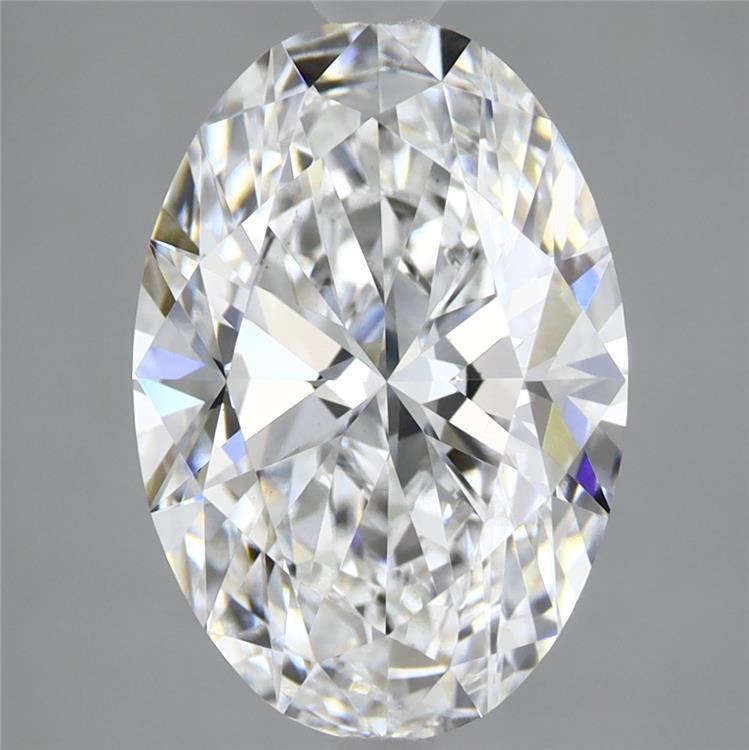 3.19ct Oval E VVS2 Lab Created Diamond