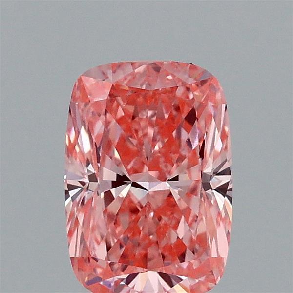 0.93ct Cushion FANCY VIVID PINK VVS2 Lab Created Diamond