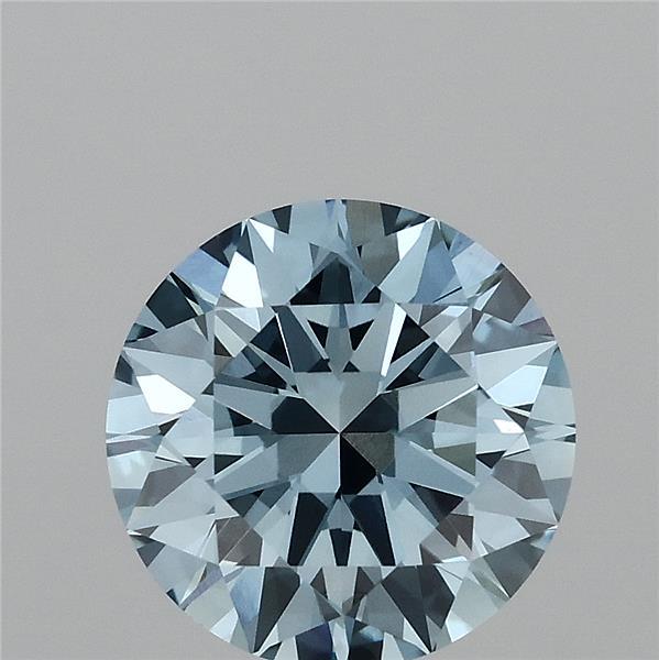 2.21ct Round FANCY VIVID BLUE VS1 Lab Created Diamond