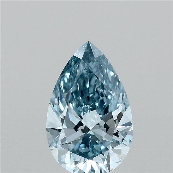 1.15ct Pear FANCY VIVID BLUE VVS2 Lab Created Diamond