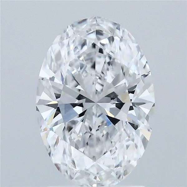 2.07ct Oval D VVS2 Lab Created Diamond